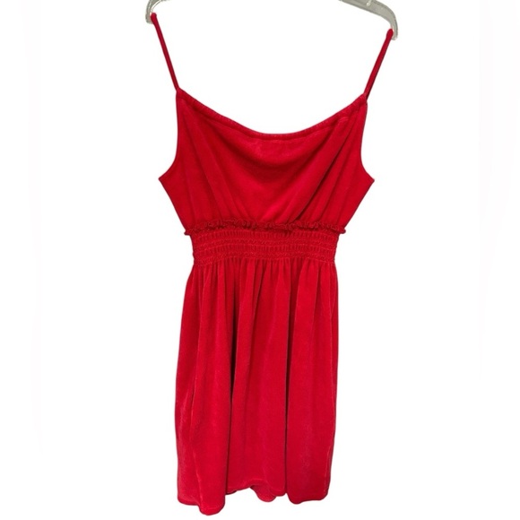 Vintage Juicy Couture Terry Cloth Dress Red, Authentic Y2K, Made in USA, Size L - Picture 11 of 11